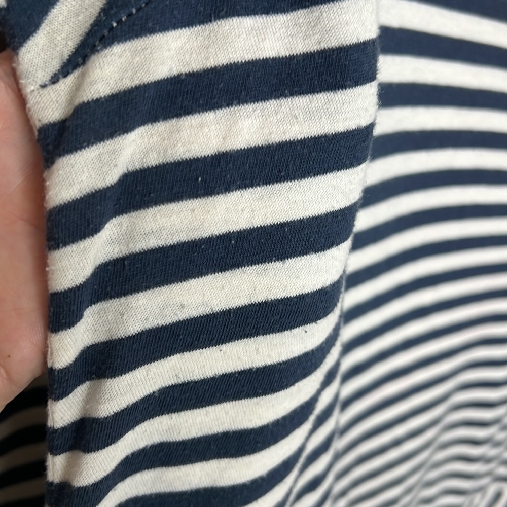🕶️Blue/White⚡️Stripe Bengal Long Sleeve Tee Shirt L cabi soft knit - Picture 6 of 7